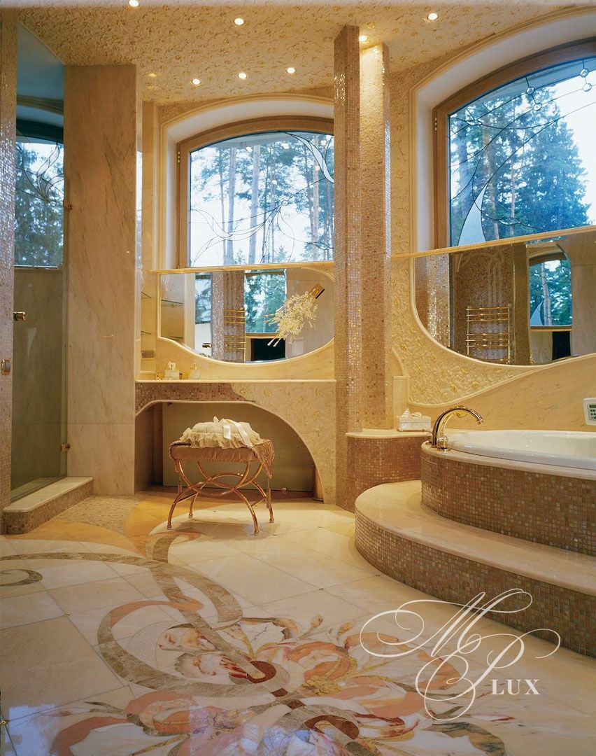 Николина Гора ванная в нежных тонах