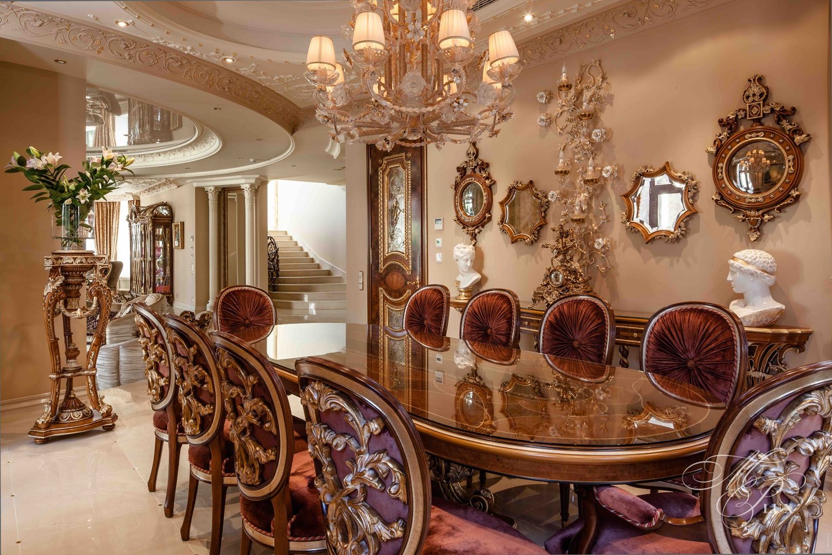 дизайн столовой в классическом стиле