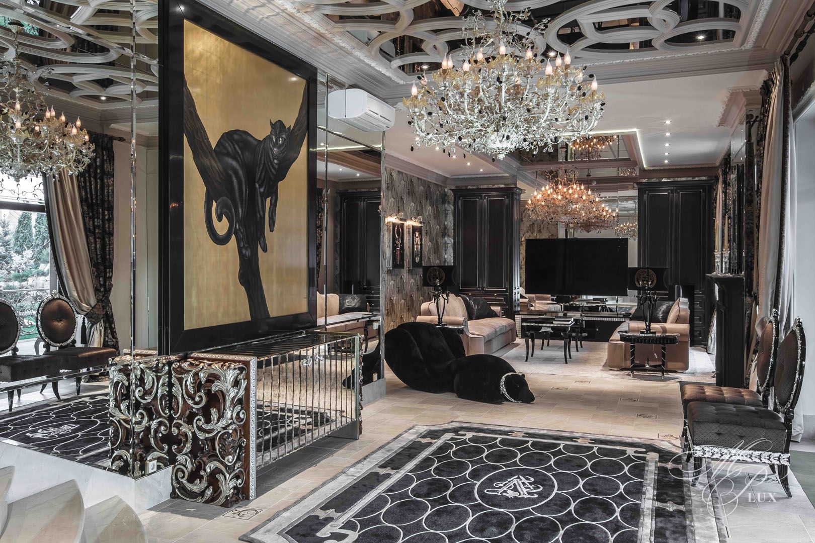 гостиная зона в современном стиле