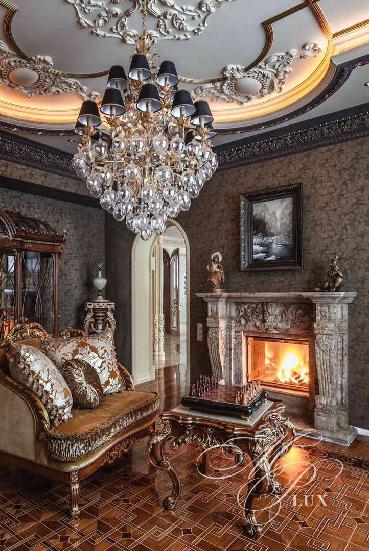 каминный зал дизайн