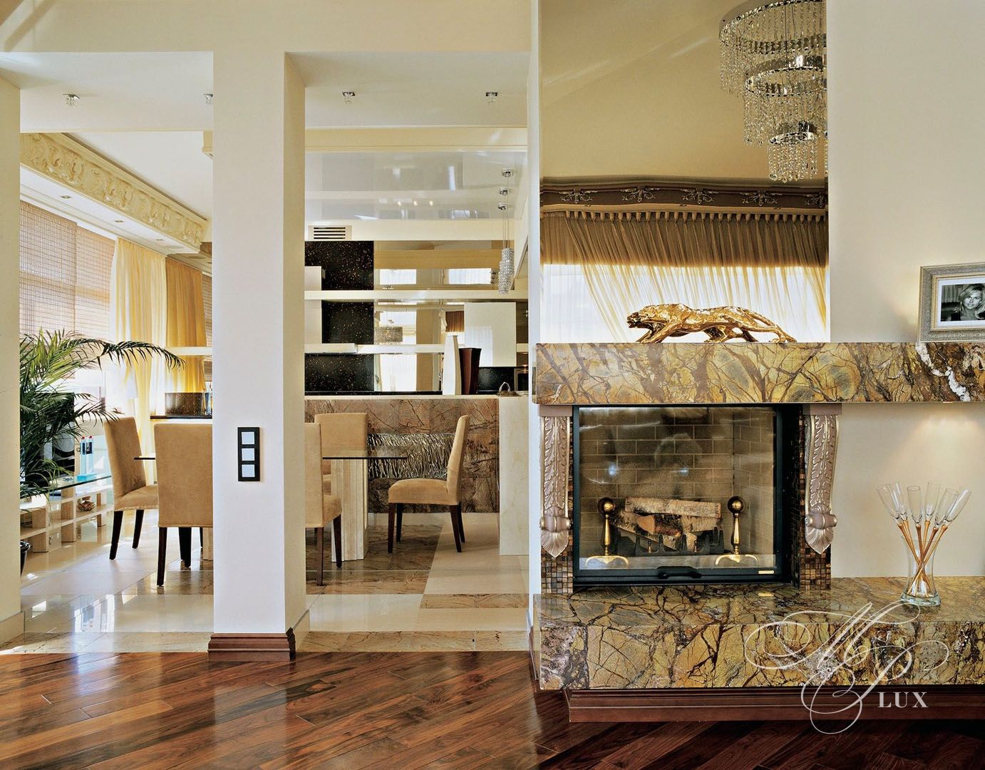 каминный зал в квартире