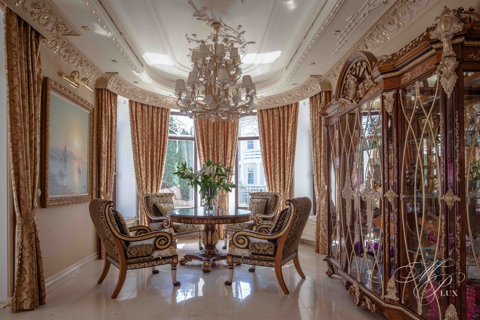 красивая обеденная зона дизайн