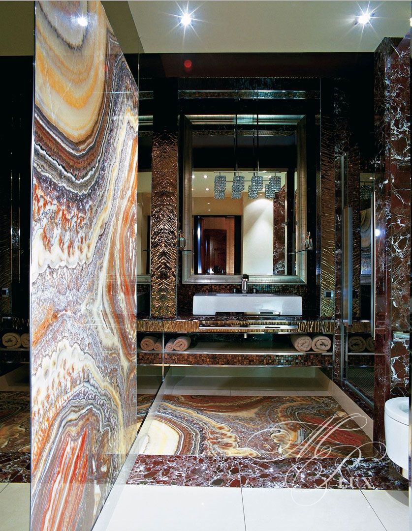 мраморное панно в ванной